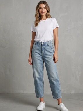 Democracy Women’s Ankle Barrel Leg Denim Jeans Sz 8
